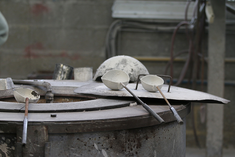 atelier de fonderie aluminium coquille